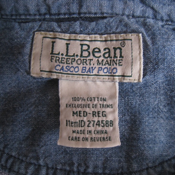 L.L. Bean Long Sleeve Casco Bay Polo - Picture 4 of 5
